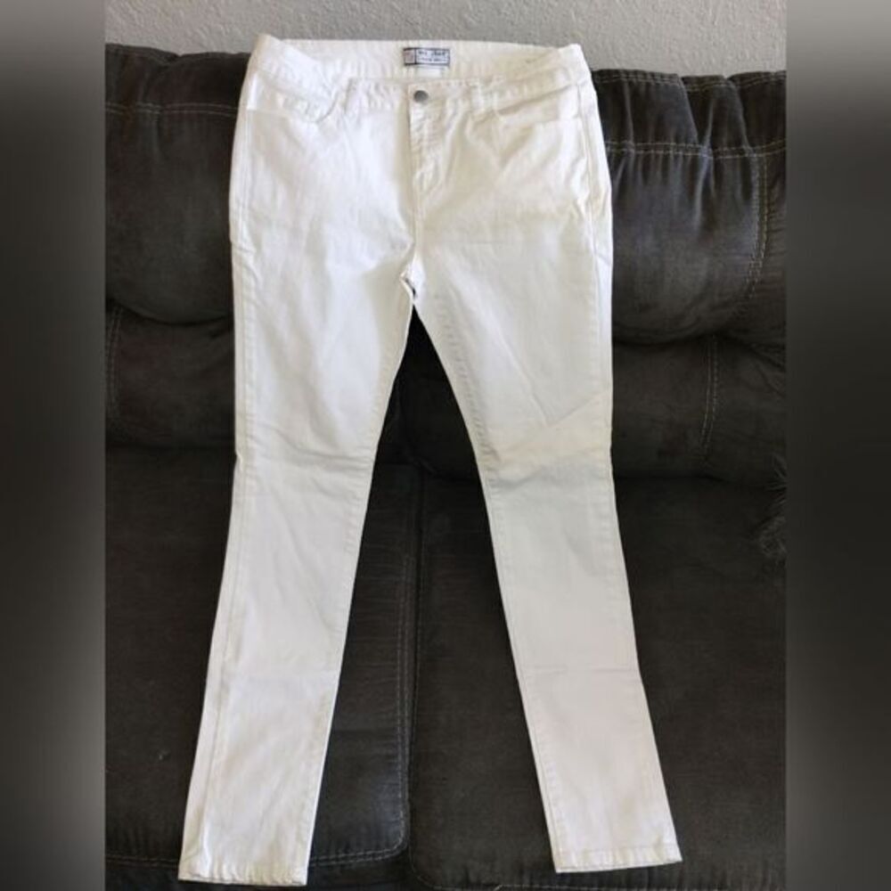 Wonderful White Wax Jeans -Lots of Stretch!